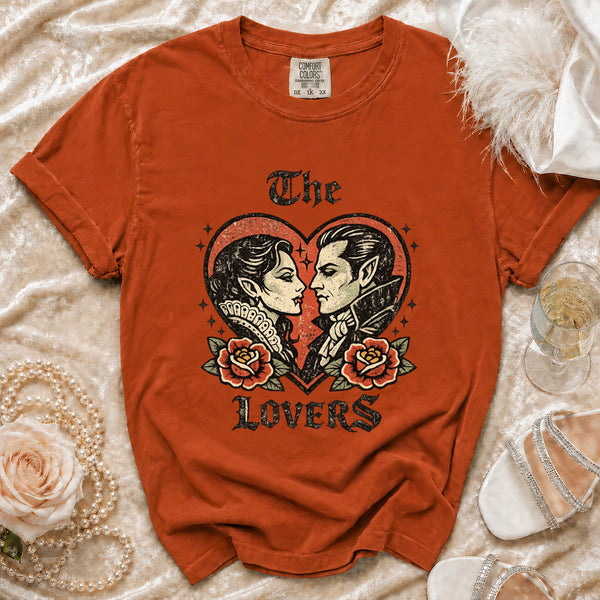 The Lovers Tattoo T-Shirt in Yam