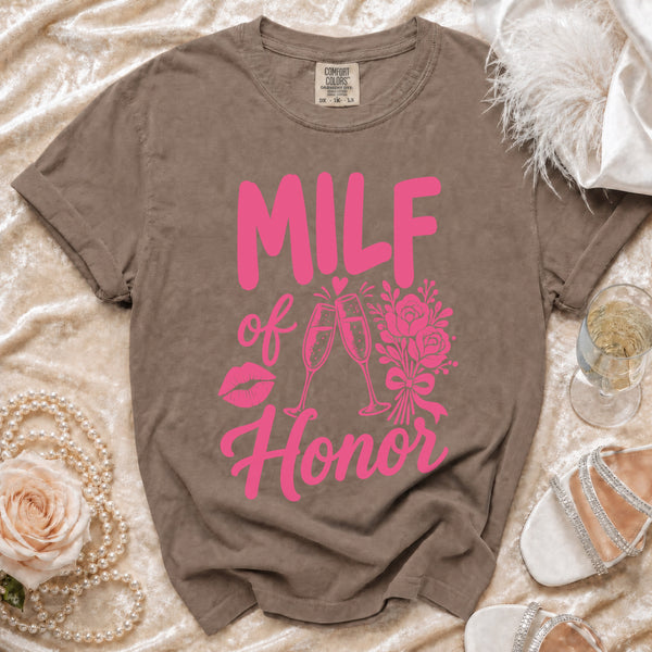 MILF Maid of Honor Tee in Espresso