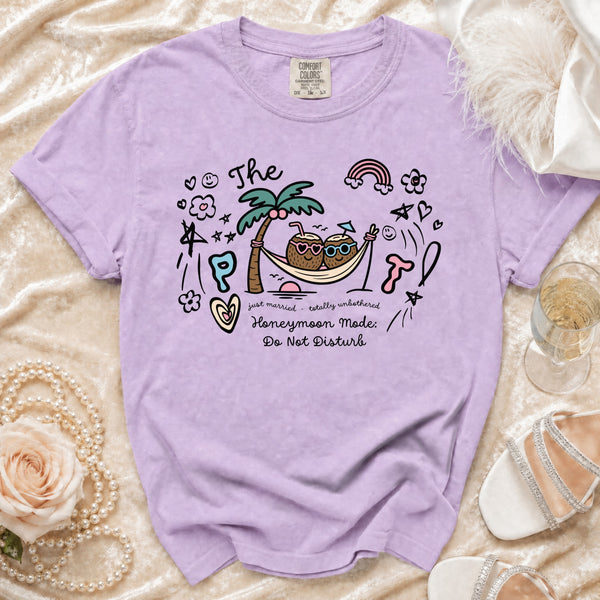 Just Married T-Shirt in Orchid
