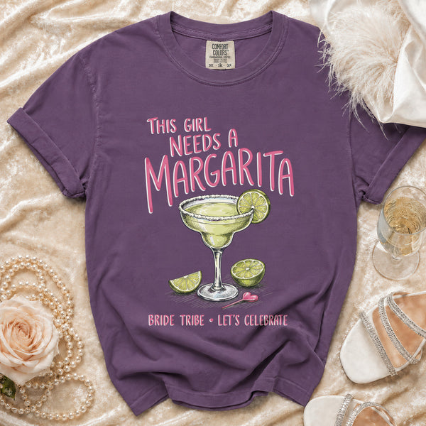 Bride Margarita T-shirt in Grape
