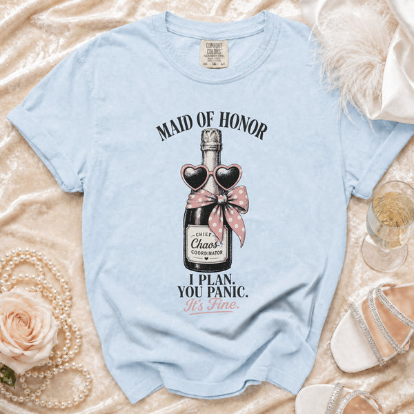 Maid of Honor T-shirt in Chambray