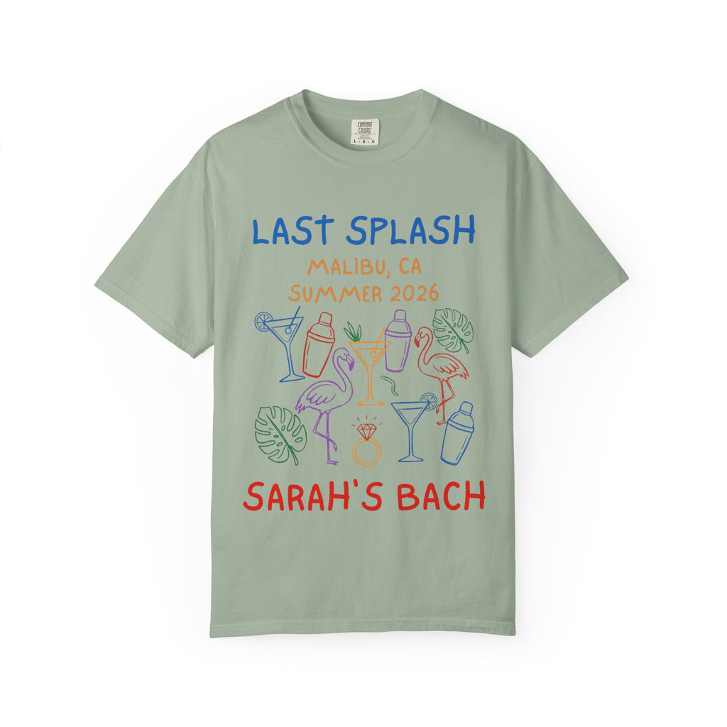 Last Splash Malibu CA Summer 2026 Sarah's Bach graphic tee.