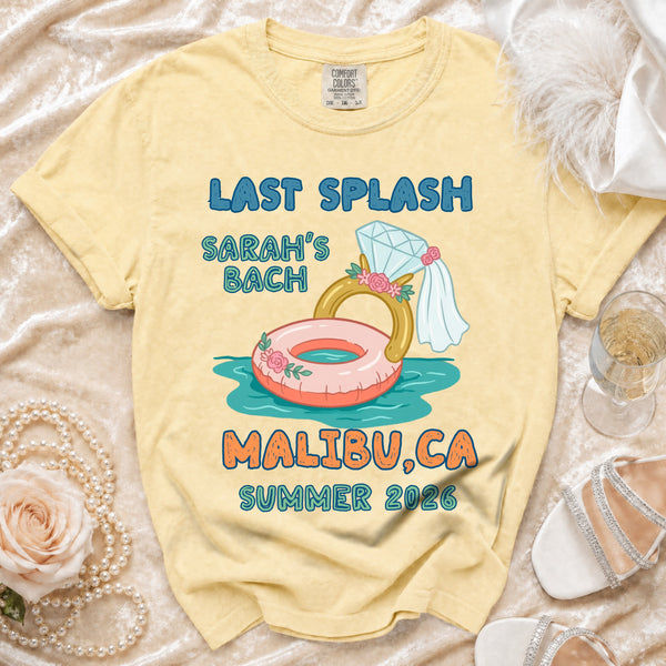 Last Splash Malibu Bach T-shirt in Butter