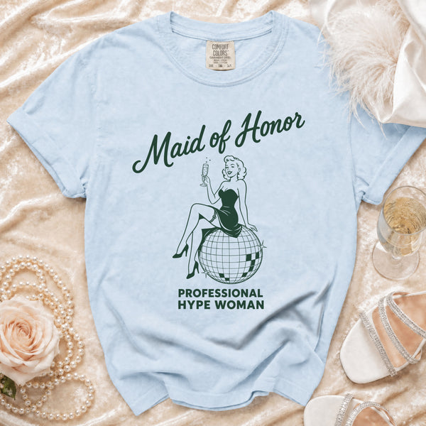 Maid of Honor T-Shirt in Chambray