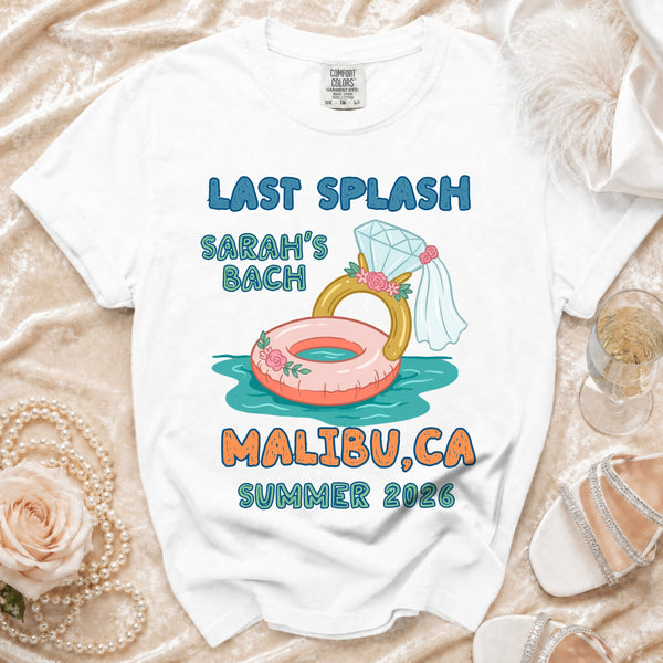 Last Splash Malibu Bach T-shirt in White