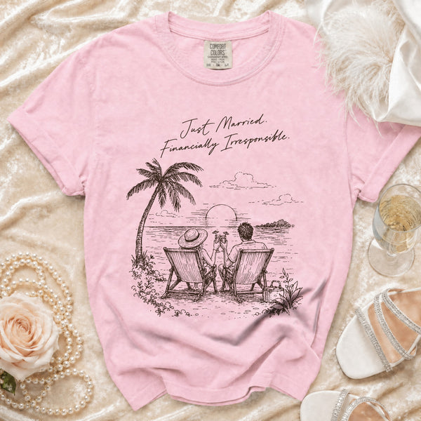 Married & Irresponsible T-shirt in Blossom