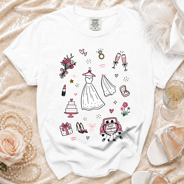 Bride Celebration T-Shirt in White