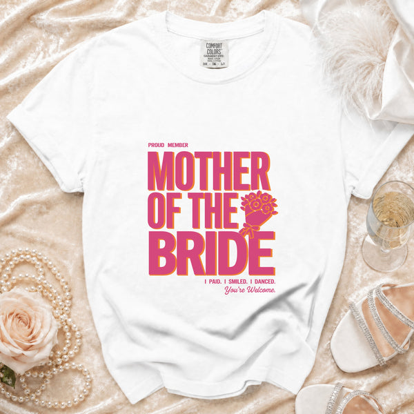 Mother of the Bride T-Shirt in White