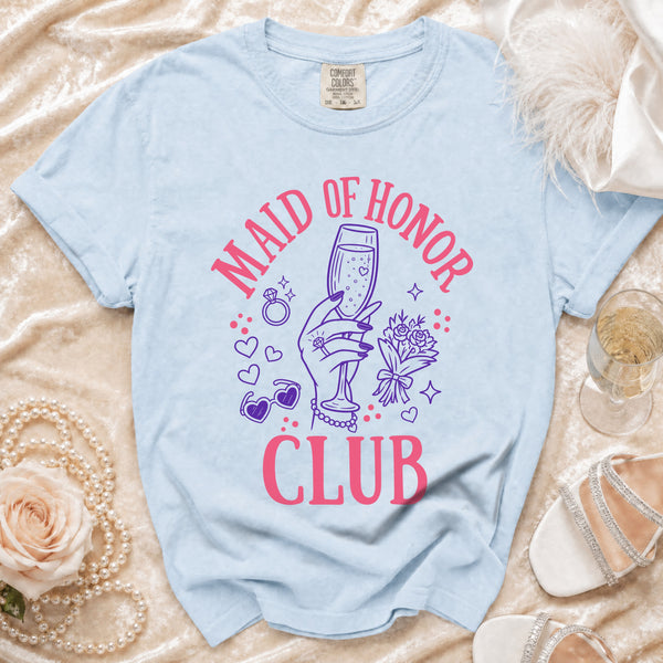 Maid of Honor T-shirt in Chambray
