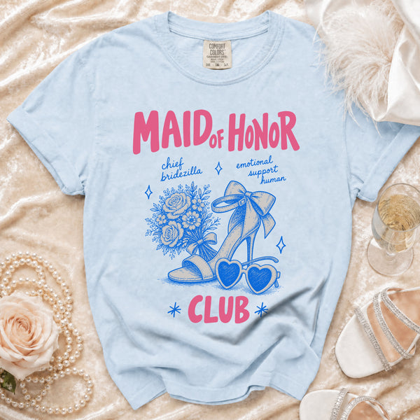Maid of Honor T-Shirt in Chambray