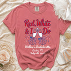 Red, White & I Do Willow's Bachelorette t-shirt for July 4th, 2026.