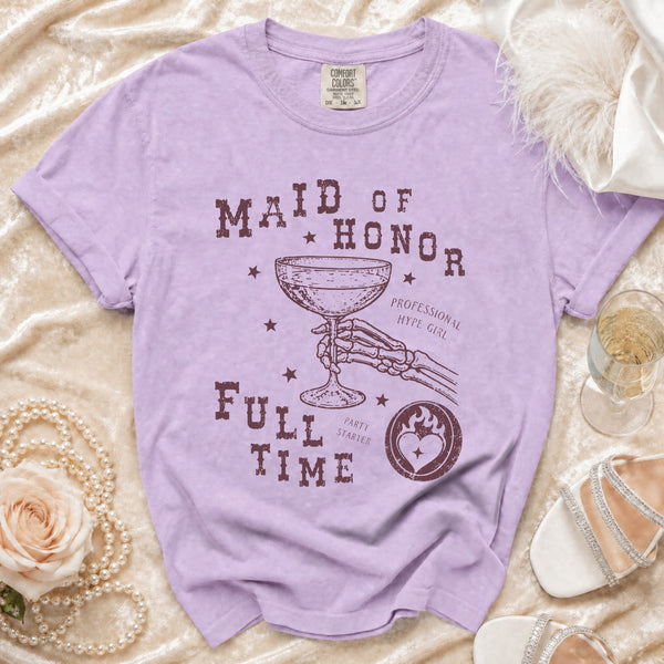Maid Of Honor Hype Girl T-shirt in Orchid