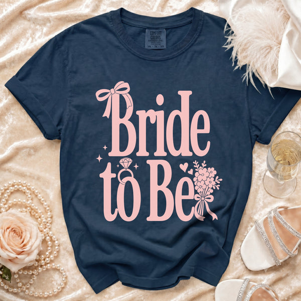 Bride To Be T-Shirt in True Navy