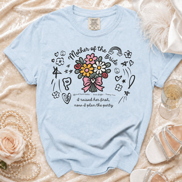 Bride's Mom T-Shirt in Chambray