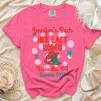 Pink t-shirt with "Jennifer's Bach Her Last Rodeo Nashville, TN Summer 2026" text.