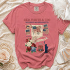Red, White & I Do Willow's Bachelorette July 4th, 2026 t-shirt.