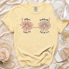 Yellow t-shirt for "Willow's Bachelorette" in Austin, TX on July 4th, 2026.