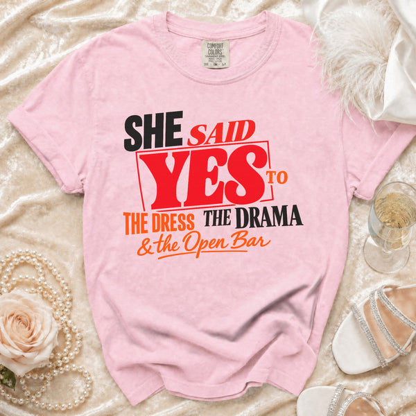 She Said Yes T-Shirt in Blossom