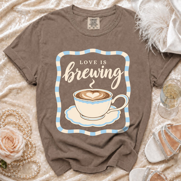 Love Brewing T-Shirt in Espresso