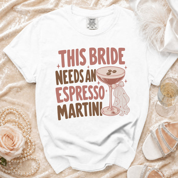 Bride Espresso T-Shirt in White