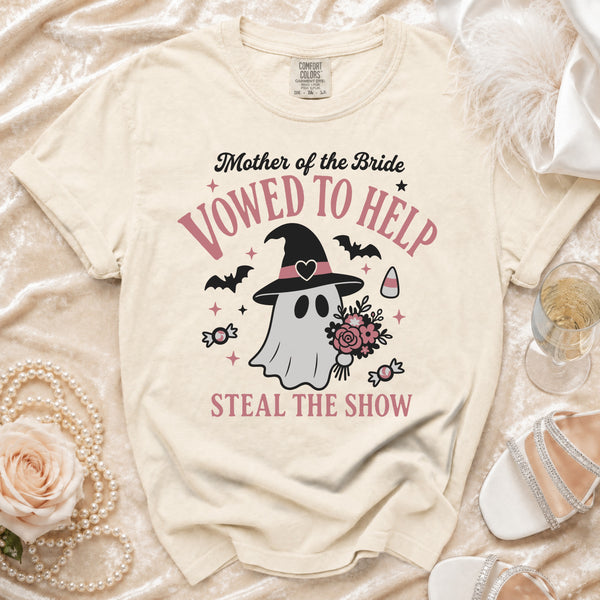 Bride's Mom Ghost T-Shirt in Ivory