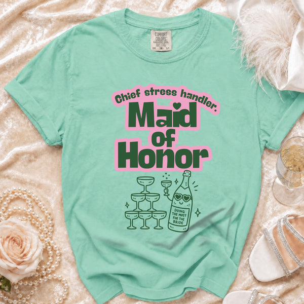 Maid of Honor T-shirt in Island Reef