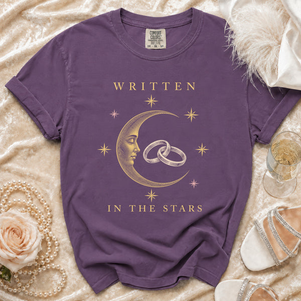 Written Stars T-Shirt in Grape