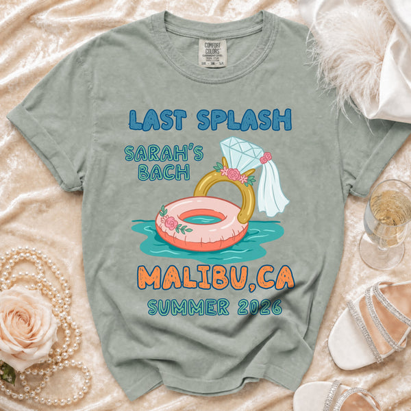 Last Splash Malibu Bach T-shirt in Bay