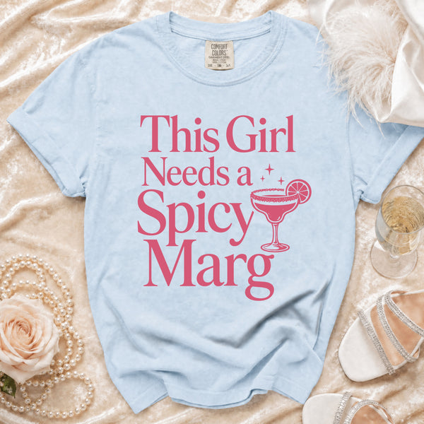 Spicy Marg T-shirt in Chambray