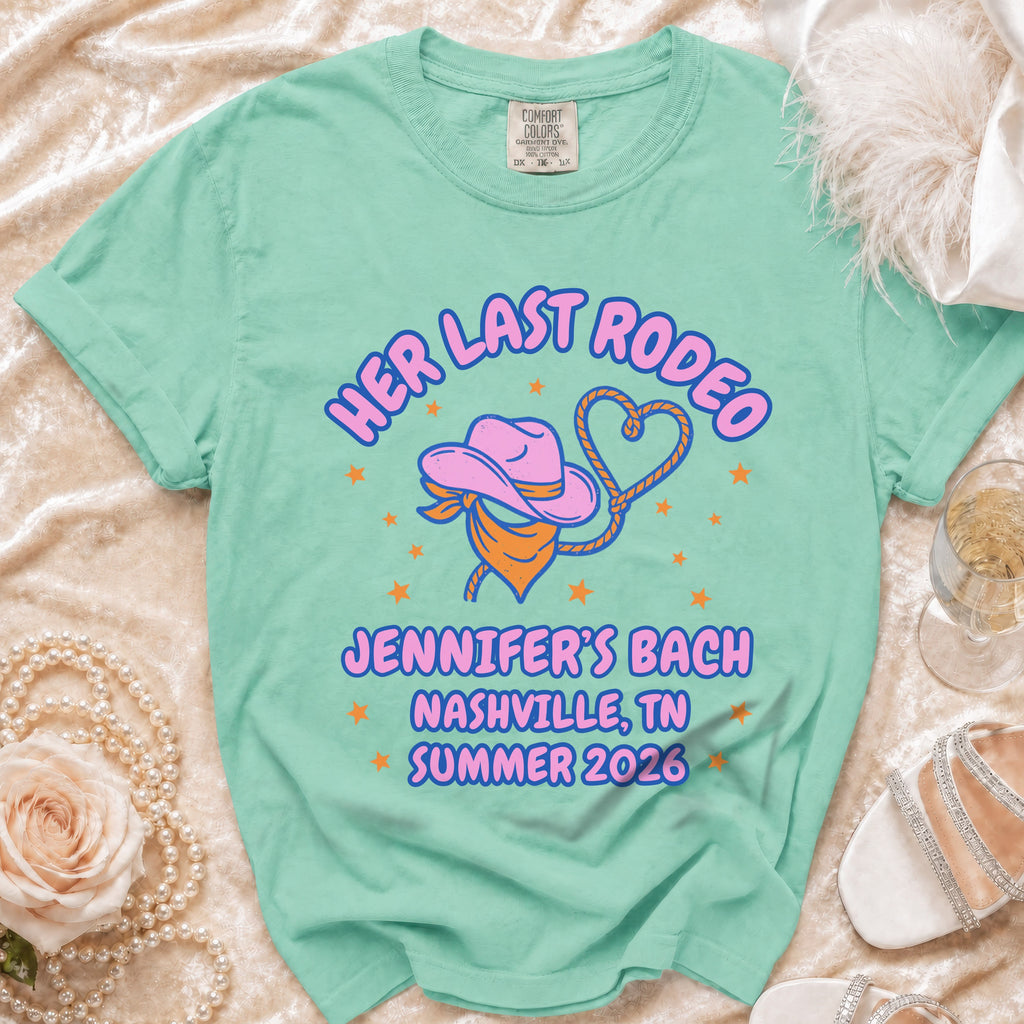 Her Last Rodeo Jennifer's Bach Nashville TN Summer 2026 t-shirt.
