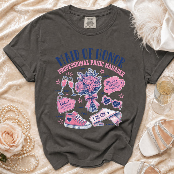 Maid of Honor T-Shirt in Pepper
