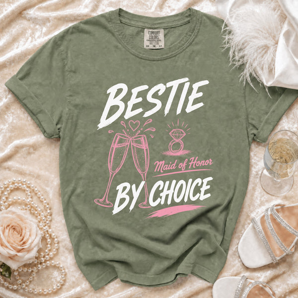 Maid of Honor T-shirt in Moss