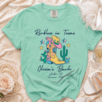 "Reckless in Texas" graphic tee for Olivia's Bach party in Austin, TX Summer 2026.