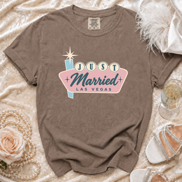 Just Married T-shirt in Espresso