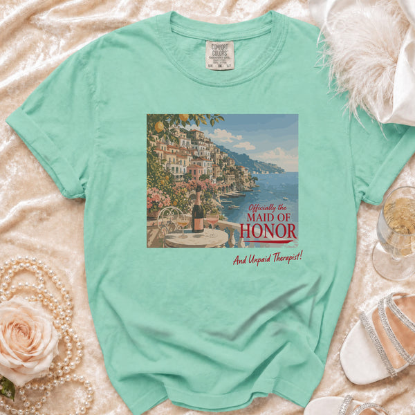 Maid of Honor T-Shirt in Island Reef