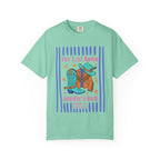 "Her Last Rodeo" bachelorette shirt with cowboy hat, boots, and text.