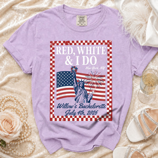 July 4th Bachelorette T-Shirt in Orchid