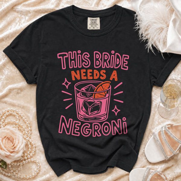 Negroni Bride Tee in Black