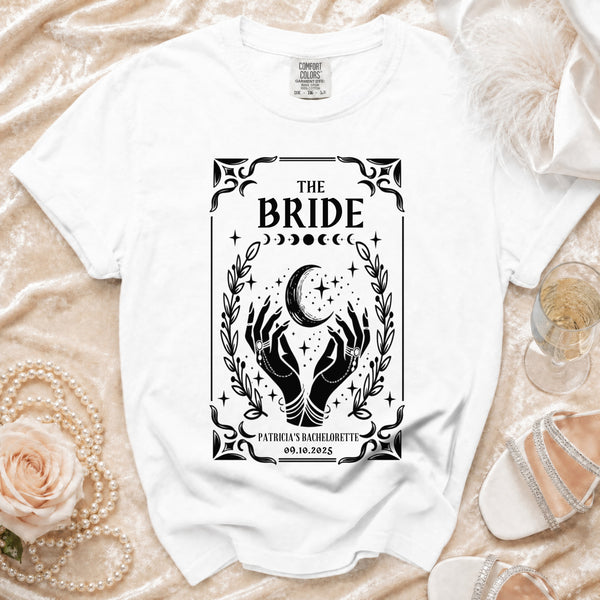 Wicked Moon Bride Bachelorette T-Shirt in White