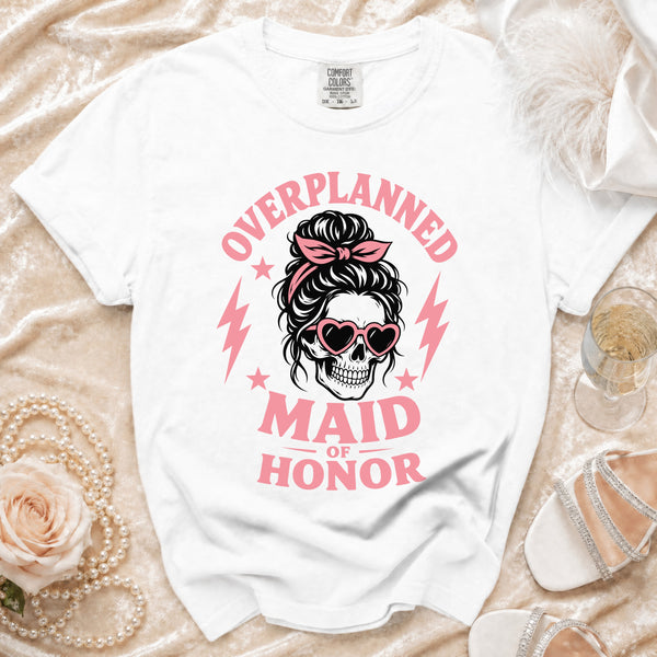 Maid of Honor T-Shirt in White