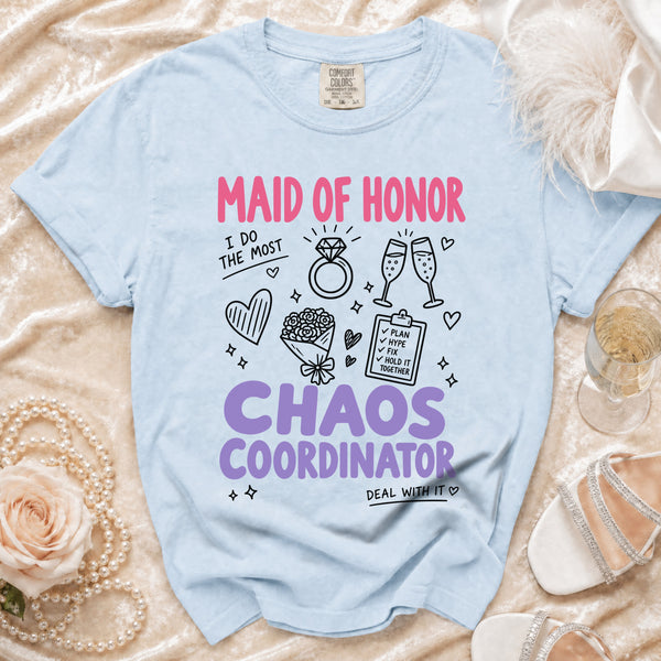 Maid of Honor T-shirt in Chambray