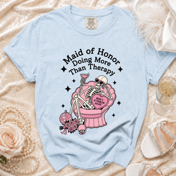 Maid of Honor T-shirt in Chambray