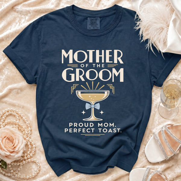 Groom Mom T-Shirt in True Navy