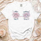 White t-shirt with "Willow's Bachelorette Austin, TX July 4th, 2026" text.