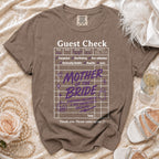 "Guest Check" shirt for Mother of the Bride with wedding and Halloween theme.