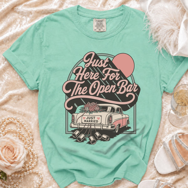Open Bar Retro T-Shirt in Island Reef