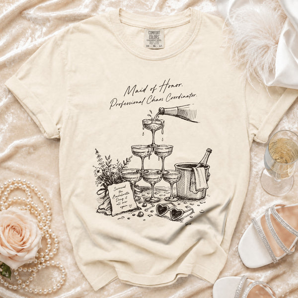 Maid of Honor T-shirt in Ivory