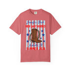 T-shirt with cowboy boot, rope, and text "Jennifer's Bach Her Last Rodeo Nashville, TN Summer 2026".