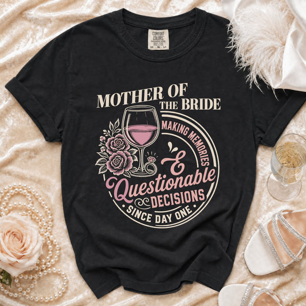 Mother of the Bride T-shirt in Black