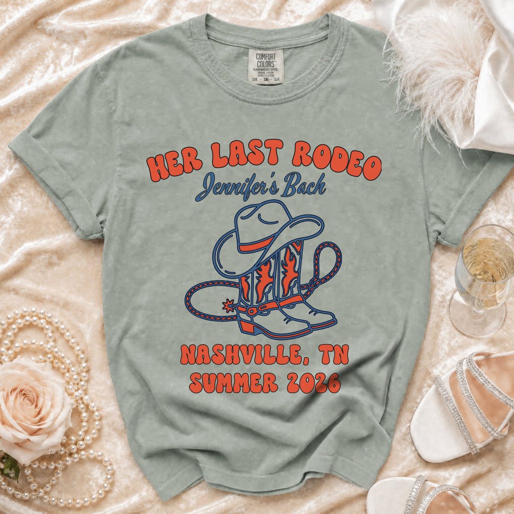 Her Last Rodeo, Jennifer's Back, Nashville, TN Summer 2026 t-shirt.